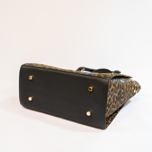 Leopard Print Antimicrobial Bottom & Handle Tote