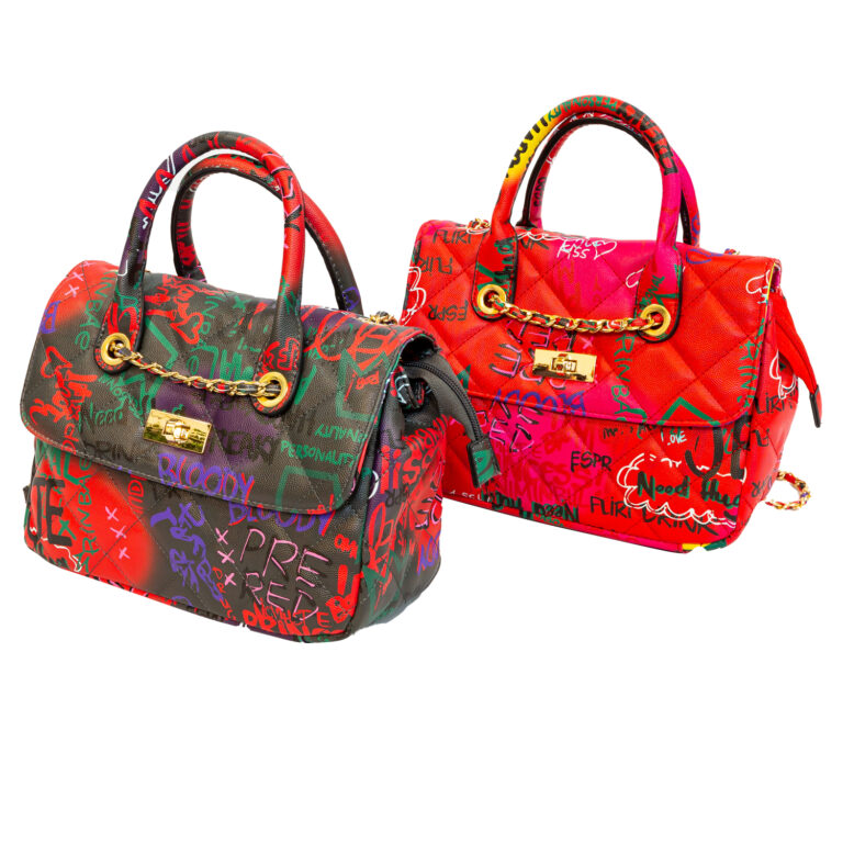 Graffiti Multicolored Shoulder & Handbag