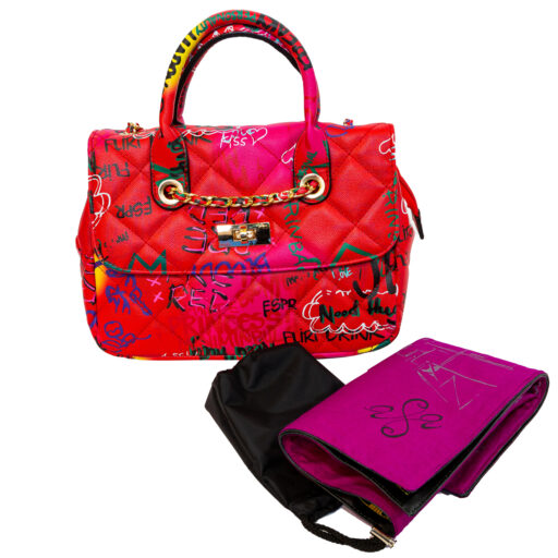 Graffiti Multicolored Shoulder & Handbag