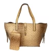 French Beige Tote With Shoulder Strap