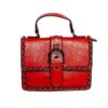 Red Chain Trimmed Evening / Crossbody Bag