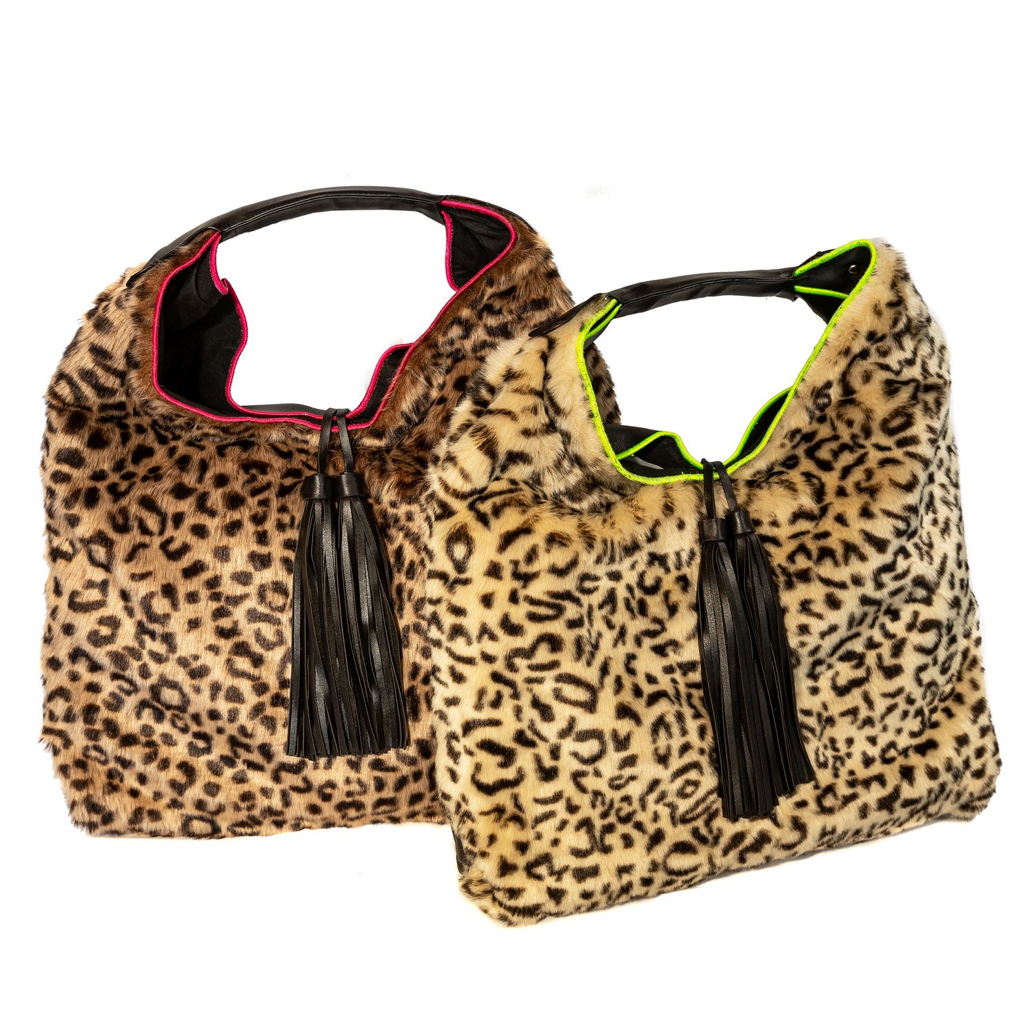 Faux Fur Leopard HOBO Shoulder Bag | ESE Designs & Beauty