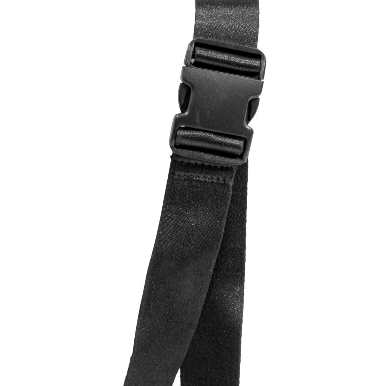Black Scaled Leather Fanny Bag